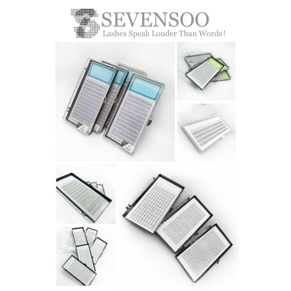 Custom Lightweight Russian Volume Eyelash Extensions 100% Handmade Craft