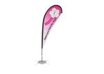 Outdoor Commercial Flags And Banners , Portable Advertising Feather Flags With