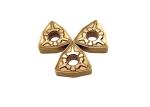 Gold CNC Turning Inserts For External Turning Tool Stainless Steel Workpiece
