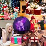 Bedroom 3D Illusion Night Lamp Christmas Gifts For Girls Boys Elephant Design