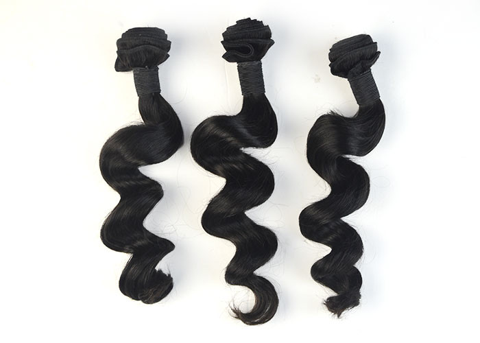 Natural Wave Cambodian Virgin Hair Kinky Curl For Lady / Cambodian Hair Weave Bundles