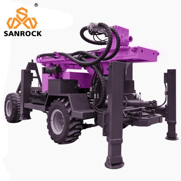 Buy cheap Portable Hydraulic Borehole Water Well Drilling Machine with High Drilling Efficiency from wholesalers