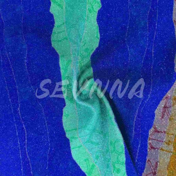 Buy cheap Eco Friendly Jacquard Double Knit Fabric With Metallic Finish from wholesalers