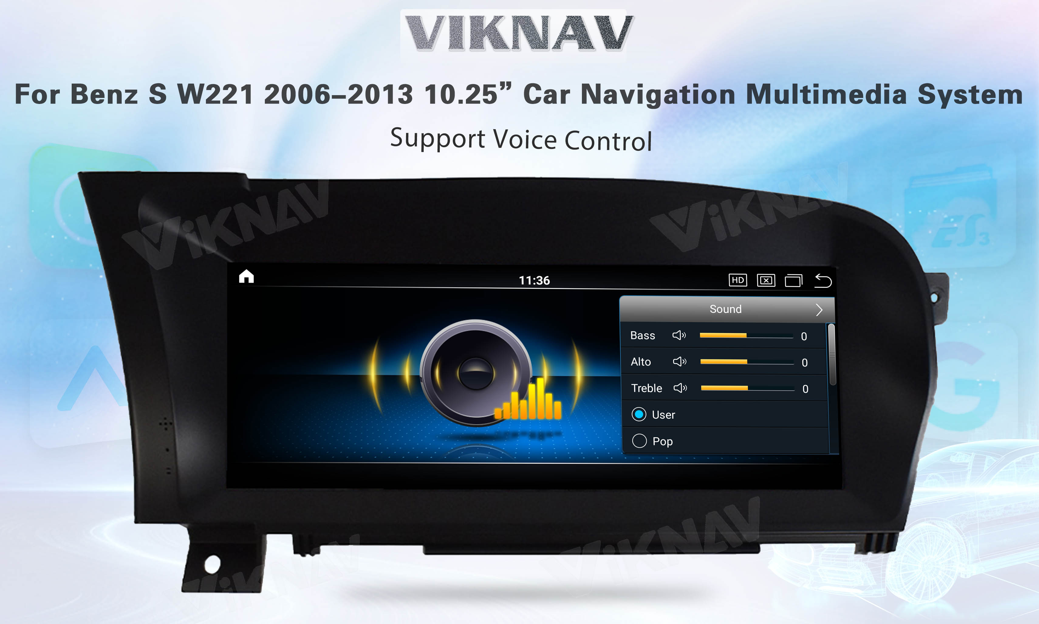 Mercedes Benz S CLASS W221 Android Screen 2006-2013 Multimedia GPS Navigation