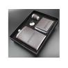 Buy cheap Leather 9 Oz Mens Hip Flask Set With White Wine Bottle / Cup / Funnel from wholesalers