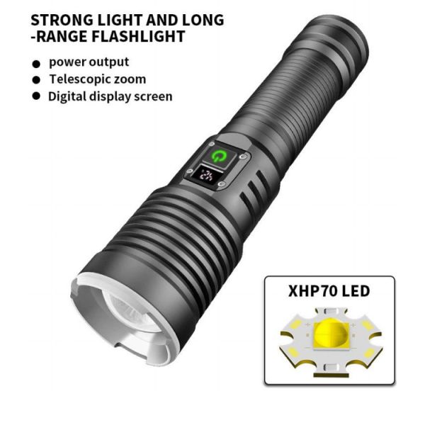 LED Flashlights High Lumens Rechargeable with Zoomable for Camping