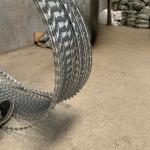 Galvanized Security Fencing Concertina Price Anti Climb Blade Barbed Wire Prison