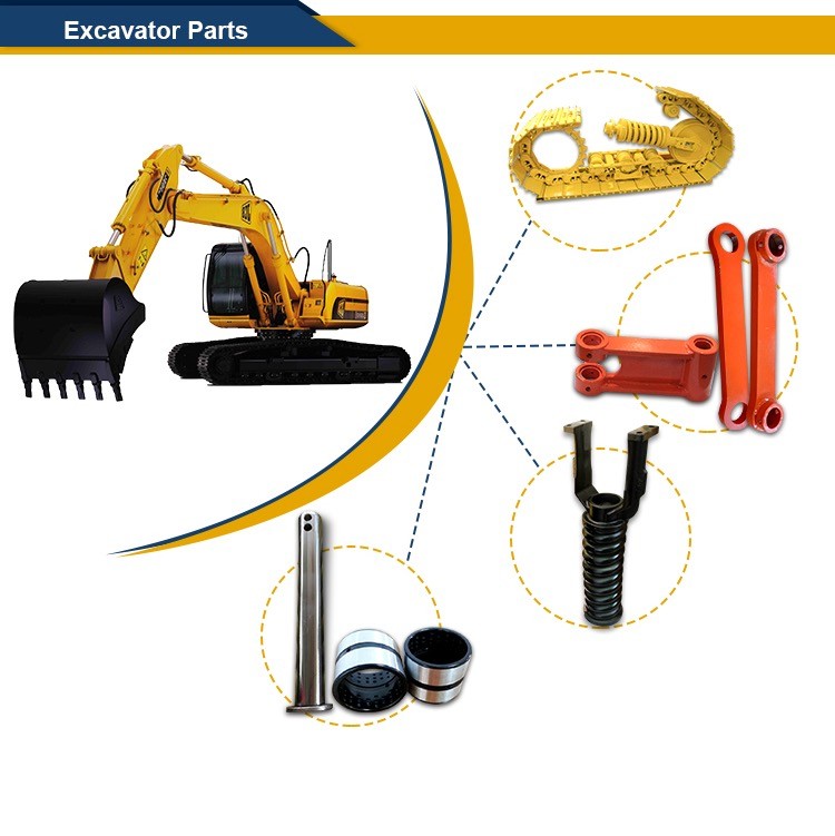 Construction Machine Bucket Pins And Bushings Steel Sleeve Horse Praction Head