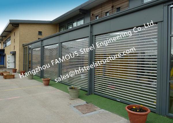Buy cheap Commercial Shop Front Polycarbonate Transparent Slat Shutter Door Aluminum Roll up Security Doors from wholesalers
