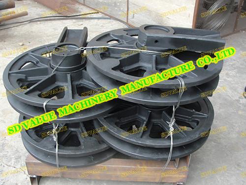 Buy cheap HITACHI SUMITOMO Crawler Crane SCX550E Front Idler Assy from wholesalers