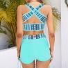 Buy cheap Solid Bandeau Swimming Suits Bikini For Women Beachwear Swimwear Baby Blue Color Upf50++ from wholesalers