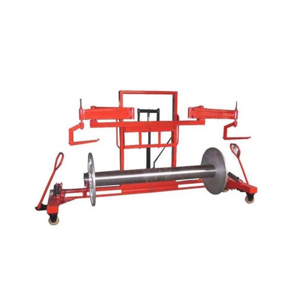 Buy cheap 0.25kw Four Wheel Warp Beam Trolley Red Beam Lifting Trolley from wholesalers
