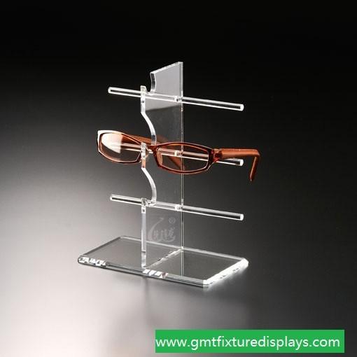 Buy cheap Customized Clear Acrylic Eyewear Counter Display Stand Plexiglass Sunglasses Display Rack from wholesalers