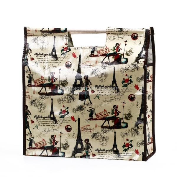 Buy cheap environment polypropylene woven shopper bag/eco-friendly gravure printing pp woven bag package shopping bag from wholesalers