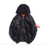 Buy cheap Windproof Mens Winter Bomber Coats , Plus Size Black Nylon Bomber Jacket from wholesalers