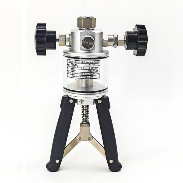 Buy cheap Hand Pressure Calibration Pump 700Bar Stainless Steel Pressure Gauge Calibrator from wholesalers