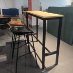 Industrial Style Long Kitchen Dining Metal Wood Restaurant Dinner Bar Table