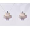 Buy cheap Sparkling CZ Silver Stud Earrings Hypoallergenic Nickel Free Jewelry Oval Heart Pear Drop Shapes from wholesalers