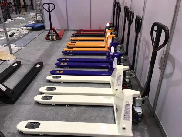 Buy cheap 2000kg to 5000kg Pneumatic Hand Pallet Truck With PU Or Nylon Wheel from wholesalers