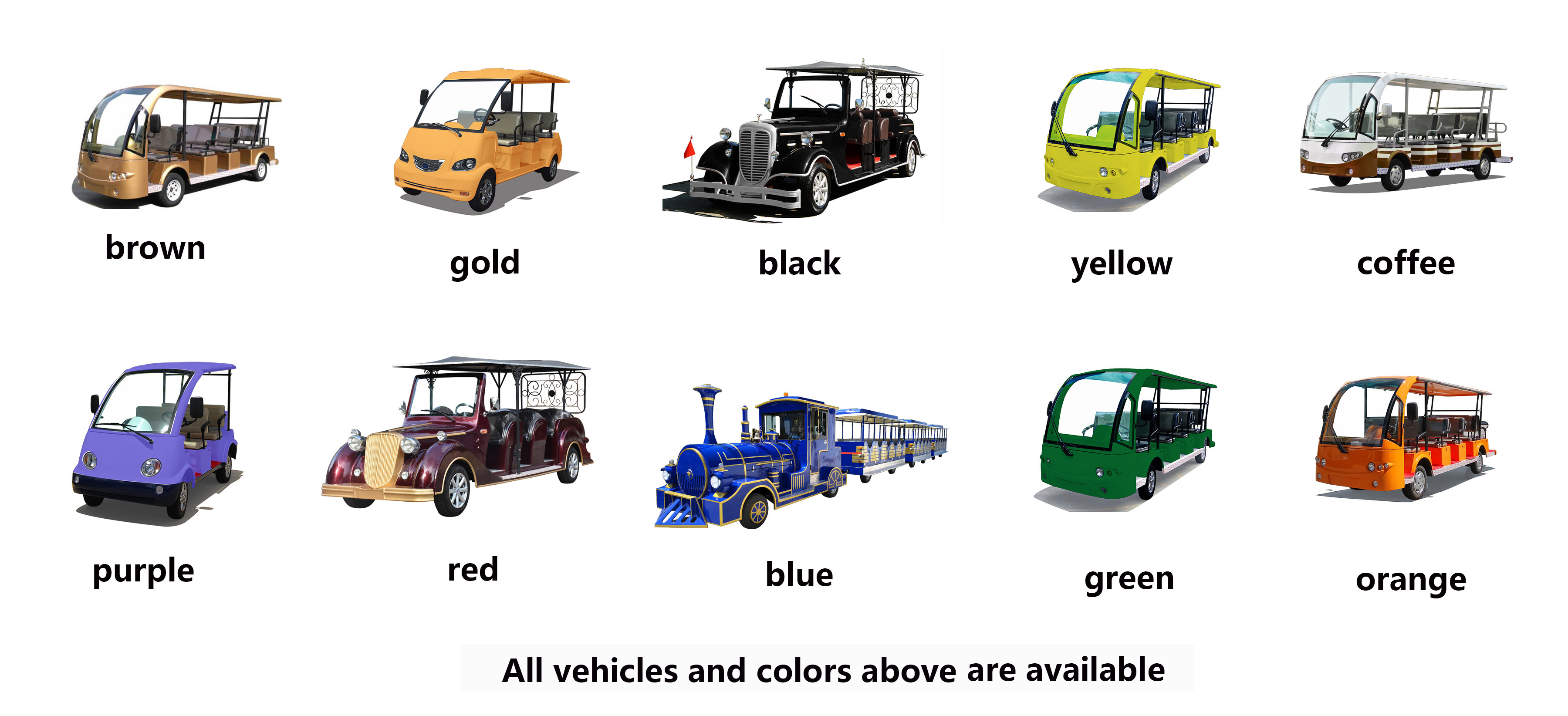 Welded Tubular Steel Chassis 11 seater Electric Sightseeing Car Without Driving Licence