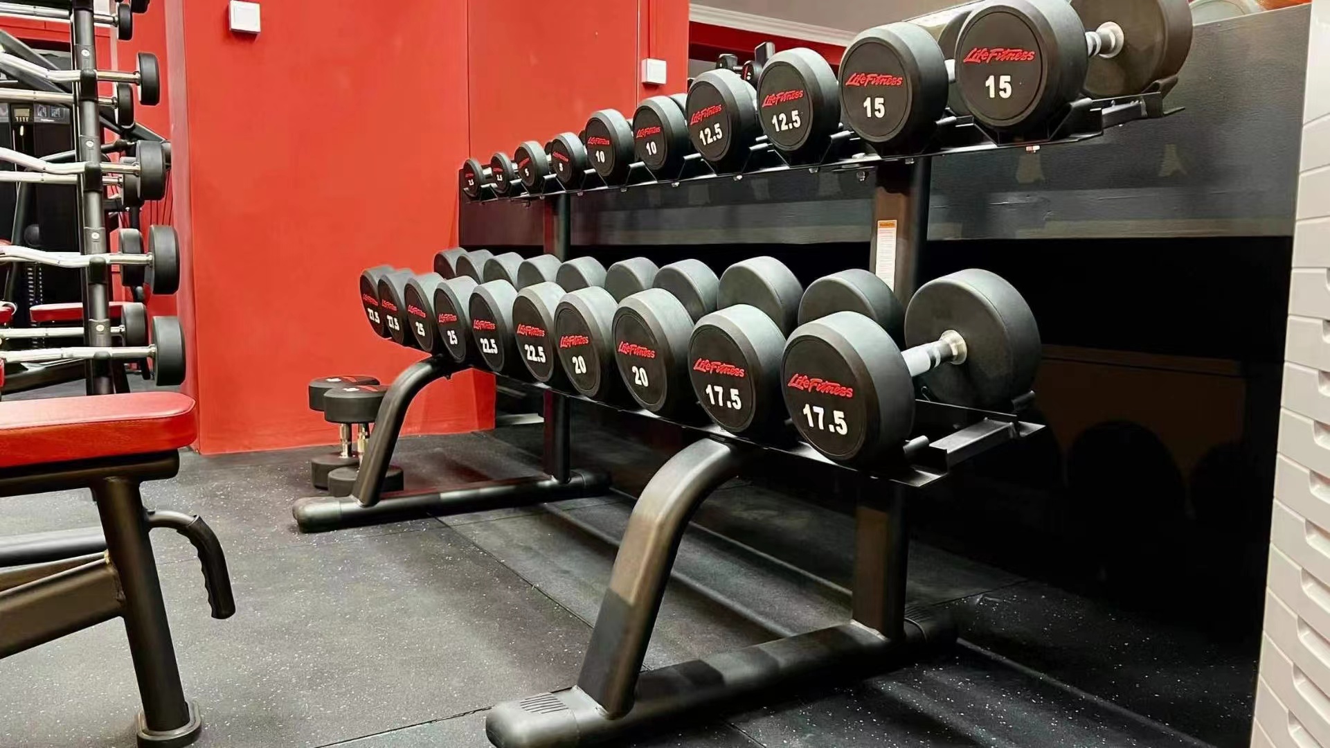 Wholesale Home Gym Fitness Equipment High Quality Hex Rubber Coated Dumbbells Various 5kg 10kg 15kg 20kg 25kg 30kg 40kg Arm