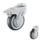 264lbs Medical Casters 4 Inch Supplys 101x32mm Soft TPR Hospital Wheels Swivel