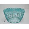 Buy cheap Metal Wire Frame Side Table Blue / Yellow Color Fashionable Design from wholesalers