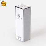 Custom Lotion Paper Box For Lotion Beauty Care Products Silver Card Paper Box