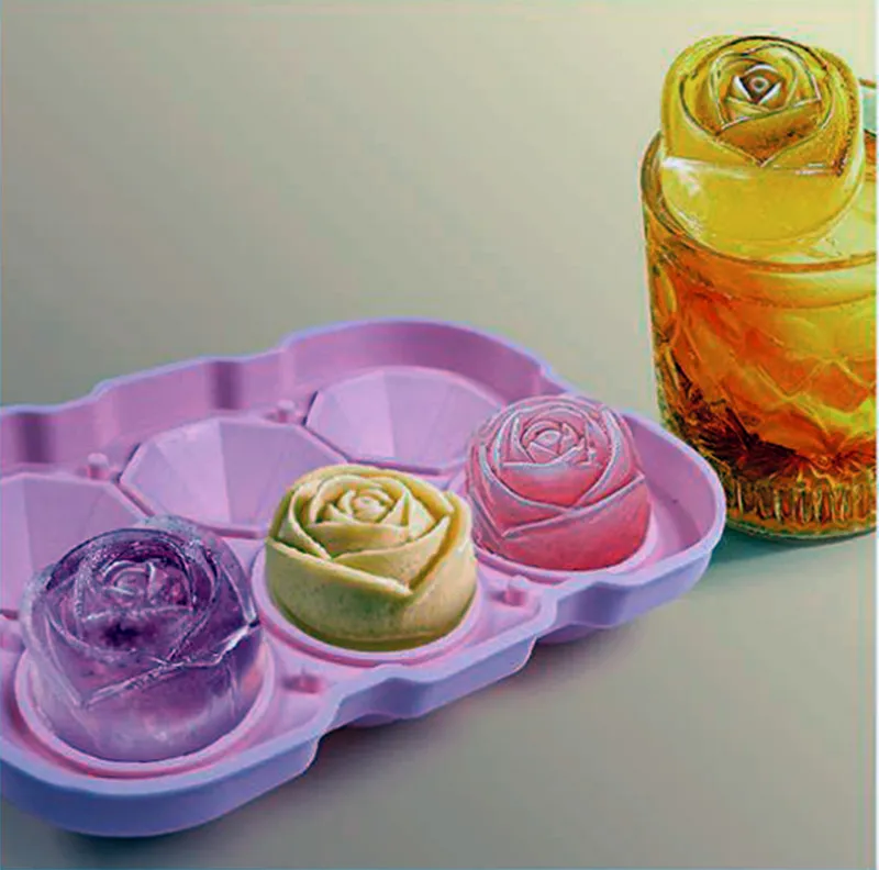 Silicone Ice Cube Tray Easy Release Silicone and Flexible Ice Trays