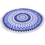 Buy cheap Summer 150cm diameter Large Custom Printed Round Beach Towels With Tassel from wholesalers
