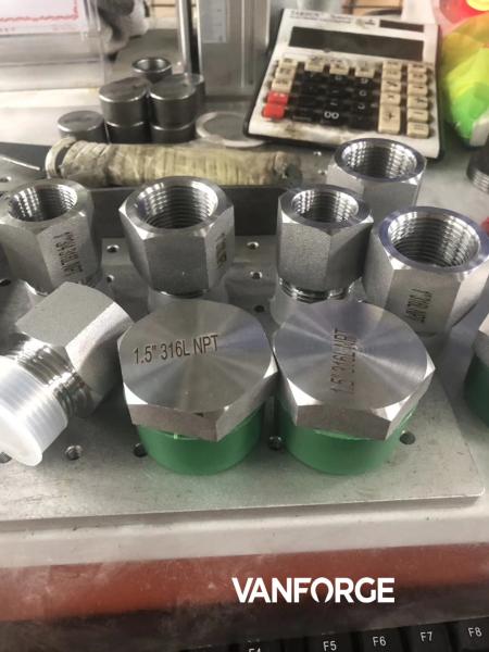 Buy cheap Hexagon Head Male Threaded Pipe Fittings , Stainless Steel Forged Fittings from wholesalers