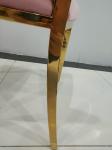 Flannel Stainless Steel Leg Dining Chairs