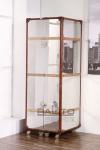 classical America style antique aluminium drinks cabinet