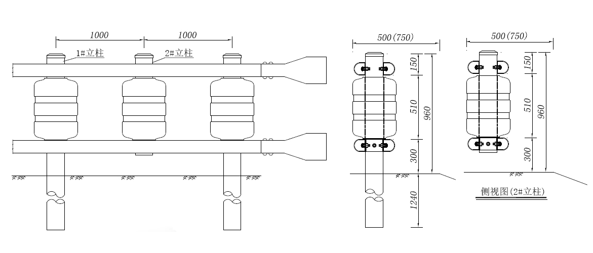 Anti Corrosion Road Safety Rotary Guardrail EVA/PU Foam Drum Barrel Traffic
