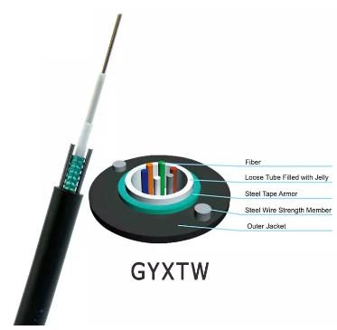Buy cheap GYXTW 12 Cores G652D Fiber Optic Cable Customized from wholesalers