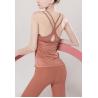 Buy cheap Sexy Back Deep Neck Flatlock stitching Womens Yoga Tank Top BSCI certified from wholesalers