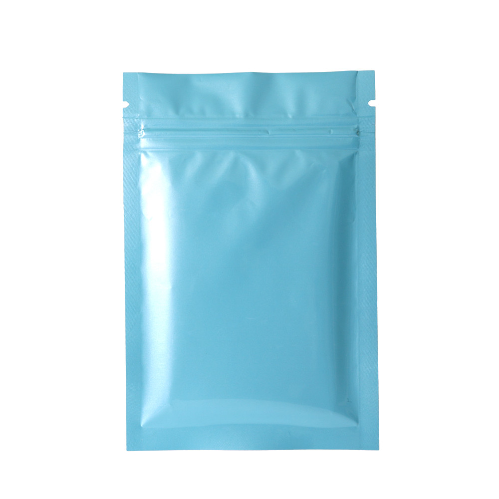 wholesale colorful Small Aluminum Foil food packing bags with zip lock