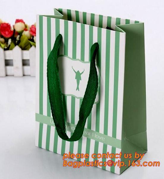 Buy cheap printed luxury brown paper carrier bag,OEM logo printed luxury clothes packing carrier shopping paper bag, PRINT YOUR LO from wholesalers