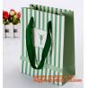 Buy cheap printed luxury brown paper carrier bag,OEM logo printed luxury clothes packing carrier shopping paper bag, PRINT YOUR LO from wholesalers