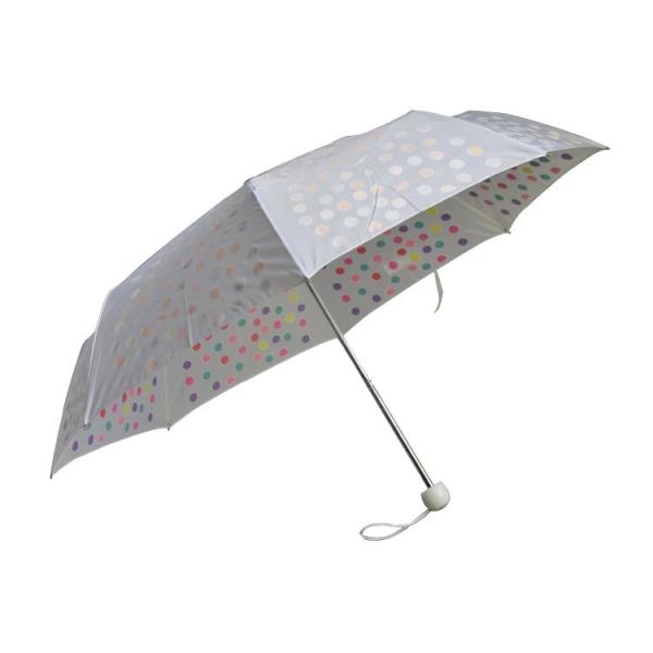 Buy cheap Metal Shaft Pongee Fabric 3 Fold Umbrella SGS With Colorful Dots from wholesalers