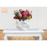 Buy cheap Home Wedding Classic Fiberglass Flower Pots Wavy Pattern Glossy White from wholesalers