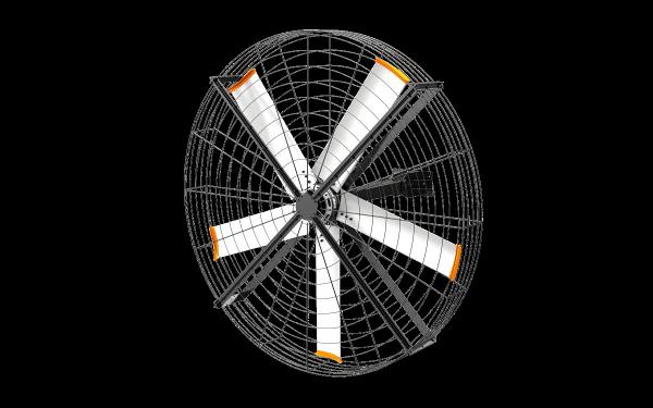Buy cheap 2m Industrial Outdoor Wall Mount Fans Industrial Hanging Fans 6 Blades from wholesalers