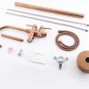 Buy cheap Brushed Rose Gold Copper Freestanding Tub Faucet Shower Mixer OEM from wholesalers