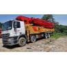 Buy cheap 44000kgs Red 62m Concrete Boom Pump Truck Mounted Pump for 2021 Batching Plant Machine from wholesalers