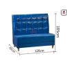 Buy cheap 3.5feet 0.8cbm Upholstered Booth Seating Sqaured Stitching Back from wholesalers