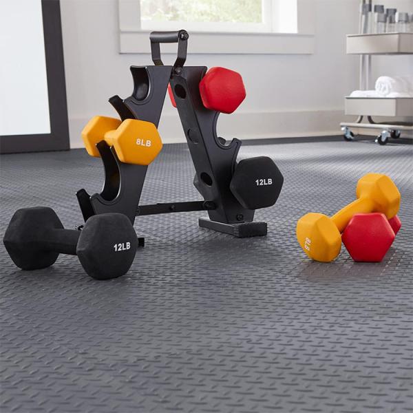 Buy cheap Home Rubber Gymnasium Flooring ‎18.38 X 18.38 X 0.19 Inches Interlocking Rubber Tiles EPDM Raw Material from wholesalers