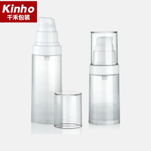 Buy cheap PP Cosmetic Airless Bottle 15-50ml Foundation Pump AS Cap Screw Skincare Cream Serum from wholesalers