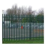 Galvanized Wrought Iron Ornaments Fencing with Powder Coated Security Fence