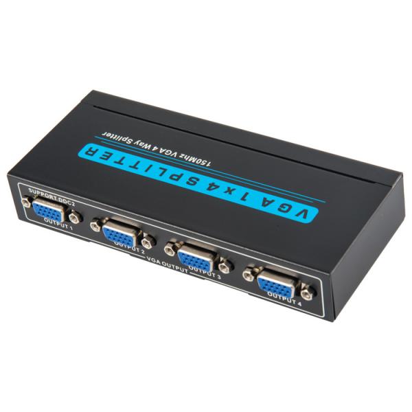 Buy cheap Black 1920x1200 150MHz 1x4 VGA Splitter from wholesalers