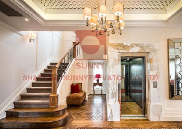 Buy cheap AC Drive Type Residential Home Elevators Small Home Lift With Brushed Stainless Steel from wholesalers